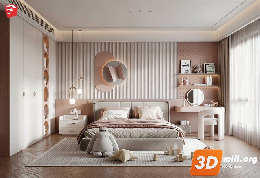Children Room Scenes Skp FIles 